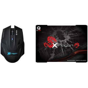 To Gaming Set QTech XDragon G-7 είναι ένα ενσύρματο gaming ποντίκι σχεδιασμένο και για τα δύο χέρια, με οπτικό αισθητήρα και ανάλυση 3200 DPI. Διαθέτει 8 κουμπιά.