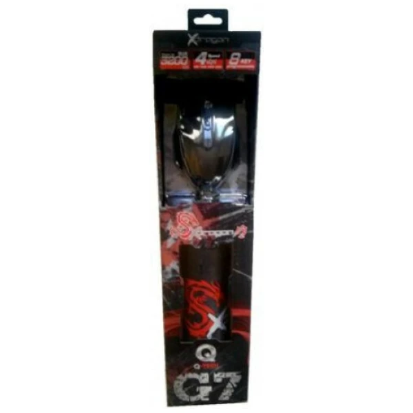 To Gaming Set QTech XDragon G-7 είναι ένα ενσύρματο gaming ποντίκι σχεδιασμένο και για τα δύο χέρια, με οπτικό αισθητήρα και ανάλυση 3200 DPI. Διαθέτει 8 κουμπιά.