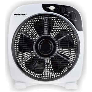 Ανεμιστήρας Box Fan United UBF-697 12" περιστρεφόμενος, με ισχυρό αθόρυβο μοτέρ χαλκού 50 Watt, χρονοδιακόπτη 60 λεπτών, αυτόματη κίνηση περσίδων και 3 ταχύτητες λειτουργίας.