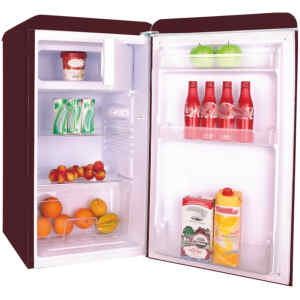 Μονόπορτο ψυγείο Morris MRS-31084WR Retro κόκκινο σχεδιασμένο για όλες τις κουζίνες τα νέα ψυγεία Morris Retro Series ταιριάζουν σε μοντέρνες, κλασικές, industrial και φυσικά vintage κουζίνες.