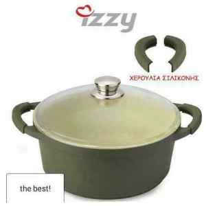 Η βαθιά κατσαρόλα Izzy Elea 24cm διαθέτει τριπλή αντικολλητική επίστρωση από φυσικά συστατικά