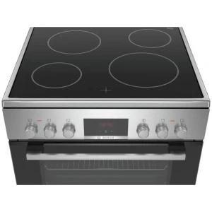 Η κεραμική κουζίνα Bosch HKR390050 με 3D Hotair και κεραμικές εστίες πετυχαίνει τέλεια σε ψήσιμο και μαγείρεμα σε πολλαπλά επίπεδα ταυτόχρονα.