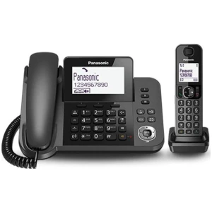 Το ασύρματο τηλέφωνο Panasonic KX-TGF310 μαύρο είναι ένα σετ τηλεφώνων, που αποτελείται από μία ενσύρματη σταθερή συσκευή και μία δεύτερη ασύρματη.