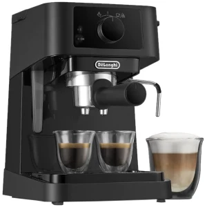 Μηχανή Espresso Delonghi Stilosa EC235.BK με ισχύ 1100W, πίεση 15bar και ξεχωριστό έλεγχο θερμοκρασίας νερού και ατμού, για απόλυτη ακρίβεια στην παραγωγή του καφέ.