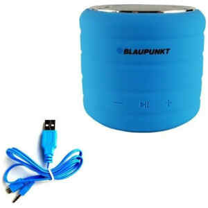 Το φορητό ηχείο Blaupunkt BT01 Blue με ισχύ 3 watt, είναι full range και μπορεί να αναπαράγει οποιοδήποτε μουσικό κομμάτι με περιορισμένη όμως απόδοση στο μπάσο, καθώς δεν διαθέτει subwoofer. Mε μια πλήρη φόρτιση, σας προσφέρει έως 4 ώρες συνεχούς αναπαραγωγής μουσικής. Επιπλέον διαθέτει ραδιόφωνο για να ακούτε τους αγαπημένους σταθμούς και δυνατότητα φόρτισης μέσω usb, για να μπορείτε εύκολα να το φορτίσετε με powerbank.
