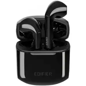 Ακουστικά Earbud Edifier TWS200 μαύρα για μουσική απόλαυση και πραγματική ασύρματη ελευθερία, με πιστοποίηση IPX5, αυτονομία έως και 6 ώρες και συνοδευτική θήκη φόρτισης.