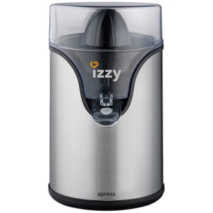 Ηλεκτρικός στίφτης Izzy 402 X-Press ισχύος 100 Watt, ανοξείδωτος, συνεχούς ροής, με ανοξείδωτο στοπ ροής, 2 κώνους για μικρά και μεγάλα εσπεριδοειδή, προστατευτικό καπάκι για προστασία από τη σκόνη αποθήκευση καλωδίου και έχει αυτόματη παύση λειτουργίας.