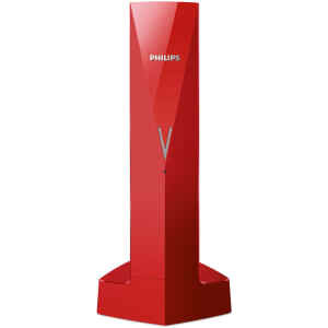 Ασύρματο Philips Linea V κόκκινο, ο σχεδιασμός γίνεται το κέντρο της προσοχής χάρη σε ένα πρωτότυπο σχήμα και μια υπέροχη σιλουέτα. Η κομψή αρχιτεκτονική του τηλεφώνου υποστηρίζει έξυπνες λειτουργίες και προσφέρει μεγάλη άνεση. Όλα αυτά κάνουν το LINEA V ένα ιδιαίτερο και ξεχωριστό προϊόν.