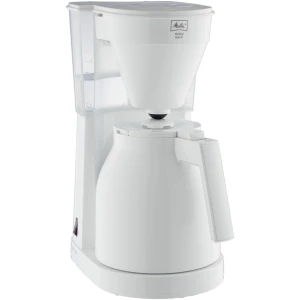 Η καφετιέρα φίλτρου Melitta Easy Therm II 1023-05, δέχεται αλεσμένο καφέ σε σκόνη. Αυτό την καθιστά εύκολη και γρήγορη στη χρήση, αφού εσείς απλά προσθέτετε καφέ στο φίλτρο και στη συνέχεια πατάτε το κουμπί εκκίνησης ώστε να ξεκινήσει η εκχύλιση. Το δοχείο νερού έχει χωρητικότητα 1 λίτρο και μπορεί να παράξει έως και 10 κούπες καφέ.