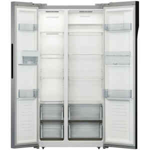 Ψυγείο ντουλάπα Morris T71445D με χωρητικότητα 440 λίτρα, που μπορεί να καλύψει άνετα τις ανάγκες μιας τετραμελούς οικογένειας. Με την τεχνολογία no frost που έχει, δε συσσωρεύεται πάγος στα τοιχώματα του ψυγείου κι έτσι δεν χρειάζεται να κάνετε απόψυξη πάνω από μια φορά τον χρόνο. Διαθέτει έξοδο για παγάκια και κρύο νερό, για να έχετε ευκολη πρόσβαση χωρίς να χρειάζεται να ανοίγεται την πόρτα του ψυγείου και να μειώνεται η ψύξη.