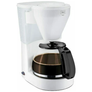 Λευκή καφετιέρα φίλτρου Melitta Easy II 1023-01 με ισχύς 1050 Watt, αυτόματη διακοπή λειτουργείας, αποσπώμενο φίλτρο, 10 φλιτζάνια / 1,25 λίτρων χωρητικότητα.