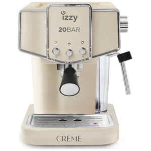 Καφετιέρα μηχανή espresso Izzy Crème IZ-6001 ισχύος 1100 watt αποτελεί τον ιδανικό συνδυασμό απόδοσης και ποιότητας δηλαδή διαθέτει όλα όσα χρειάζεστε για ένα απολαυστικό καφέ. Η αντλία 20bar που διαθέτει εγγυάται την τέλεια κρέμα και την έντονη γεύση του καφέ στη σωστή θερμοκρασία.
