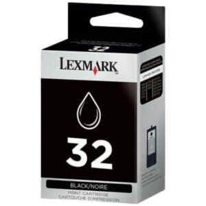 Μελάνι Lexmark 32 Black (18CX032E) αυθεντικό Ink-Jet cartridge για τα μηχανήματα του κατασκευαστή Lexmark έτσι ώστε να εξασφαλίσετε την βέλτιστη ποιότητα εκτύπωσης. Τα αναλώσιμα του κατασκευαστή Lexmark είναι εύκολα στην εγκατάσταση, παρέχουν υψηλή ποιότητα εκτυπώσεων σε έγγραφα και φωτογραφίες.