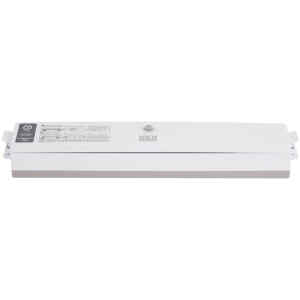 Σακουλοποιός Vacuum Sealer Muhler MV-100 για σκούπισμα υγρών και ξηρών τροφίμων Λειτουργία σφράγισης μόνο, μόνο κενό και Λειτουργία κενού και σφράγισης Βαλβίδα αποδέσμευσης κενού Κατάλληλη για σακούλες και ρολά Πλάτος σφράγισης 29,5 cm Ενδεικτική λυχνία Μαγνήτες για εύκολη προσάρτηση στο ψυγείο Ισχύς αναρρόφησης σε 57 kpa Χαμηλό επίπεδο θορύβου 60db 1 σακούλα Περιλαμβάνονται 15x20 cm 100W 220-240V~, 50/60Hz