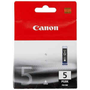 Μελάνι μαύρου χρώματος Canon PGI-5BK Black (0628B001) για εκτύπωση έως και 800 σελίδων. Μονή συσκευασία μαύρου μελανιού τεχνολογίας Inkjet της CANON για υψηλής ποιότητας εκτυπώσεις.