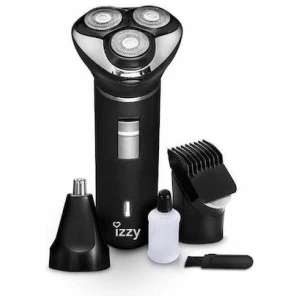 Ξυριστική μηχανή προσώπου Izzy SK100 223757 με μια κεφαλή ξυρίσματος. Είναι κατάλληλη τόσο για βρεγμένο όσο και για στεγνό δέρμα. Μπορεί να πλυθεί με νερό για εύκολο καθαρισμό. Λειτουργεί με επαναφορτιζόμενη μπαταρία και απαιτείται 1 ώρα για μια πλήρη φόρτιση. Ταυτόχρονα, διαθέτει τεχνολογία γρήγορης φόρτισης για άμεσο ξύρισμα ακόμη κι αν η συσκευή δεν έχει φορτίσει πλήρως.