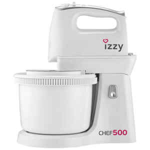 Μίξερ με Κάδο Izzy Chef 500 ισχύος 500Watt, με περιστρεφόμενο κάδο χωρητικότητας 3lt, 5 ταχύτητες και λειτουργία Turbo.