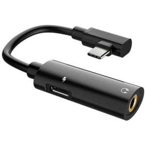 Αντάπτορας Hoco USB-C male - 3.5mm / USB-C female Black (LS19) Θηλυκό Μαύρο. Φόρτιση έως 1,5 A. Για παράλληλη φόρτιση και ακρόαση μουσικής. Συχνότητα απόκρισης: 20~20000Hz, Ευαισθησία: 116db±3db. Μέγεθος: 95x19x7 Βάρος: 10g. Εγγύηση: 1 χρόνος. Το συγκεκριμένο προϊόν δεν είναι συμβατό με τις νέες συσκευές Samsung.