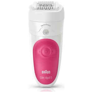 Αποτριχωτική μηχανή Braun Silk Epil 5 Sensosmart με τεχνολογία Wet & Dry και Micro Grip για αφαίρεση περισσότερων τριχών από την ρίζα. Διαθέτει αξεσουάρ για αποτελεσματική αποτρίχωση και μπορεί να χρησημοποιηθεί ασύρματα και σε νερό.