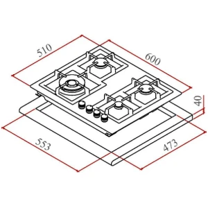 Εστία Teka EFX 60 2G 2H AI AL, με 4 ζώνες μαγειρέματος. Διαθέτει μικτές εστίες, οι οποίες αποτελούνται από ηλεκτρικές εστίες και εστίες αερίου, για μεγαλύτερο εύρος χρήσεων και εφαρμογών. Η λειτουργία της είναι αυτόνομη, δηλαδή μπορεί να λειτουργήσει μόνη της χωρίς την ανάγκη για σύνδεση με φούρνο. Αυτό σημαίνει ότι μπορεί να τοποθετηθεί σε οποιοδήποτε σημείο της κουζίνας που σας εξυπηρετεί καλύτερα. Είναι κατάλληλη για συνδυασμό με φούρνο άνω πάγκου, αφού ο φούρνος μπορεί να τοποθετηθεί οπουδήποτε, ανεξάρτητα από τις εστίες.