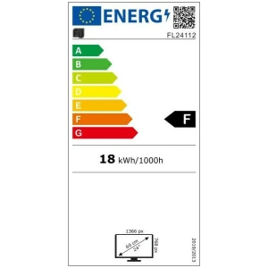 Τηλεόραση F&U FL24112 έχει οθόνη τεχνολογίας LED. Λεπτός σχεδιασμός, υπέρλαμπρα χρώματα σε συνδυασμό με μεγάλη διάρκεια ζωής και χαμηλότερη κατανάλωση.