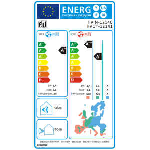 Το κλιματιστικό F&U FVIN-12140/FVOT-12141, έχει ισχύ 12000 BTU και είναι κατάλληλο για χώρους από 18m² έως 25m². Η τεχνολογία Inverter που διαθέτει κάνει το κλιματιστικό αρχικά να λειτουργεί στον μέγιστο βαθμό, μέχρι να επιτευχθεί η θερμοκρασία που έχει ορισθεί, και στη συνέχεια λειτουργεί ελάχιστα και συνεχόμενα, διατηρώντας σταθερό το επίπεδο της θερμοκρασίας στον χώρο. Αυτό το κάνει πιο αποδοτικό σε συνδυασμό με μικρή κατανάλωση.