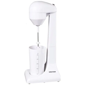 Φραπεδιέρα united CM-60577, ισχύς 100 Watt, με δύο δίσκους χτυπήματος σε λευκή απόχρωση. Ιδανική για καφέ φραπέ, milk shake, κοκτέιλ, σάλτσες, παιδικές κρέμες κ.α. Ταχύτητες: 2 – Δύο δίσκοι ανάδευσης και τελείωμα σε λευκό χρώμα με λευκό πλαστικό κύπελλο.