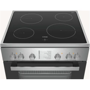 Κουζίνα Pitsos PHC009150 inox χωρητικότητας 66 λίτρων, ενεργειακής κλάσης Α, με 7 τρόπους λειτουργίας και πόρτα με εσωτερική επιφάνεια από κρύσταλλο για εύκολο καθαρισμό.
