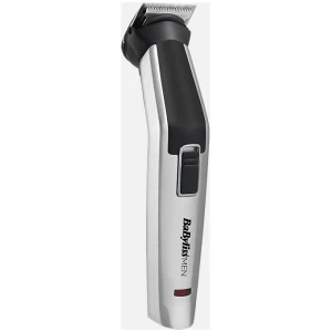 Κουρευτική μηχανή Babyliss MT726E, κατάλληλη για χρήση σε περιοχές όπως τα μαλλιά, τα γενιά και το σώμα. Λειτουργεί με μπαταρία, ενώ απαιτούνται 8 ώρες για μια πλήρη φόρτιση, η οποία παρέχει έως και 60 λεπτά αυτονομίας. Στη συσκευασία περιέχονται 8 εξαρτήματα.