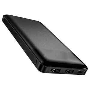 Το power bank Hoco J72 μαύρο έχει χωρητικότητα 10000mAh που μπορεί να προσφέρει περίπου 2 φορτίσεις σε ένα συνηθισμένο κινητό τηλέφωνο. Διαθέτει 2 θύρες USB-A, μία θύρα USB-C, και μπορεί να φορτίσει μία συσκευή με έως και 2Α.