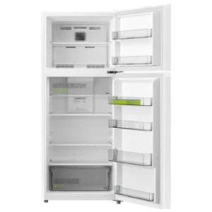 Ψυγείο Midea MDRT385MTF01 με καθαρή χωρητικότητα 266 Lt, με φρουτολεκάνη με ρύθμιση υγρασίας 60-80%, αναδιπλούμενη αυγοθήκη, κρυστάλλινα ράφια ασφαλείας και με Cooling Box συρτάρι χαμηλής θερμοκρασίας 0-1° C.