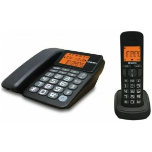 Ασύρματο τηλέφωνο combo Uniden AT-4503 (210066) με Ελληνικό Menu , αναγνώριση κλήσης στη αναμονή και μεγάλα πλήκτρα, ευανάγνωστη μεγάλη οθόνη LCD 1.8” με πορτοκαλί οπίσθιο φωτισμό και λειτουργία υψηλής ποιότητας ανοιχτής συνομιλίας