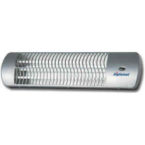 Σόμπα Χαλαζία Diplomat QHB-5009 έχει ισχύς 1200 Watt. Διαθέτει 2 στοιχεία χαλαζία, με ρυθμιζόμενη κλίση και με προστασία IP 22. Έχει 2 βαθμίδες θέρμανσης (600 Watt / 1200 Watt), με κορδόνι για έναρξη / τερματισμό λειτουργίας, με προστασία υπερθέρμανσης, και με ρυθμιζόμενη κλίση.