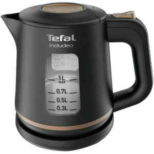Ο βραστήρας Tefal Includeo KI5338, διαθέτει ισχύ 1800 Watt και χωρητικότητα 1 λίτρο. Μπορεί να σας προσφέρει έως και 5 φλιτζάνια ζεστού νερού. Αποτελεί έναν πολύ χρήσιμ