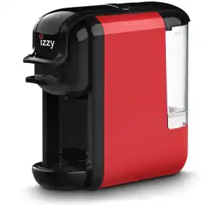 H καφετιέρα espresso Izzy IZ-6008 κόκκινο 3 σε 1, με ισχύ 1450 Watt και πίεση 20bar, είναι συμβατή και με κάψουλες Nespresso, και με κάψουλες Dolce Gusto και με αλεσμένο καφέ για να διαλέξετε την ποικιλία που σας αρέσει περισσότερο!