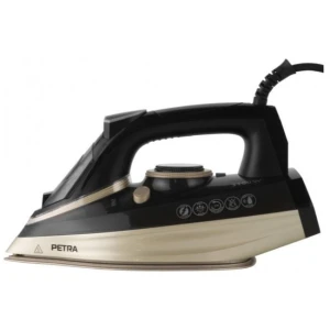 Σίδερο ατμού Petra Electric Platinum PF-820 με ισχύς 3100 Watt, διπλή κεραμική πλάκα, με παραγωγή ατμού έως 200 gr/min, με λειτουργία συνεχούς ατμού, δοχείο νερού 300ml και με καλώδιο τροφοδοσίας μήκους 3,0 m.