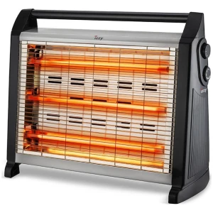 Η σόμπα χαλαζία Izzy L-28 223160 διαθέτει 3 λάμπες quartz με βαθμίδες θέρμανσης, ρυθμιζόμενος θερμοστάτης 500W-1500W και θερμοστάτη κατά της υπερθέρμανσης.