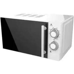 Φούρνος μικροκυμάτων Robin MW-850 λευκός με χωρητικότητα φούρνου 20lt, 6 προγράμματα, με περιστρεφόμενο δίσκο, ισχύς 700 Watt, χρονοδιακόπτη και διαστάσεις (ΠxΒxΥ) 45,2 x 33 x 26.2 cm.