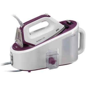 Σύστημα σιδερώματος Braun IS5155WH SS με iCare Technology για ανέμελο σιδέρωμα, εύκολα, γρήγορα, με ασφάλεια για όλα τα υφάσματα, με extra large αποσπώμενο δοχείο νερού χωρητικότητας 2lt και νέο σύστημα καθαρισμού αλάτων Fast Clean System! Έτοιμο για χρήση σε μόλις 2 λεπτά! Με 7.5bar πίεση ατμού και 125 gr/min συνεχή ροή ατμού.