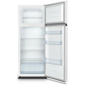Δίπορτο ψυγείο Hisense RT267D4AWF λευκό, με μικτή χωρητικότητα 206lt και πλάτος 55cm. Διαθέτει 3 ρυθμιζόμενα ράφια στην συντήρηση, μπουκαλοθήκη στην πόρτα και δυνατότητα αλλαγής φοράς πόρτας. Επιπλέον, έχει εσωτερικό φωτισμό LED, ρυθμιζόμενα πόδια καθ ύψος και κατάψυξη 4ων αστέρων.