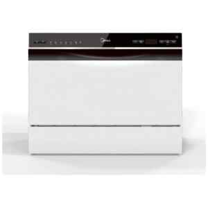 Πλυντήριο πιάτων Midea MTD55S400W με χωρητικότητα 6 σερβίτσια, με καλάθι για μαχαιροπίρουνα και 7+ προγράμματα (Auto/Intensive/ 90΄/Eco:230’/Rapid/Self Clean/Cloud Wash)