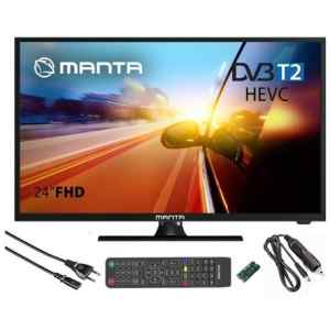 Τηλεόραση LED Manta 24LFN122D με ανάλυση οθόνης 1920x1024, CI, HDMI 1.4 CEC ARC, SPDIF (Coaxial), USB,USB 2.0,VGA,RF input, headphone output και με 2 χρόνια εγγύηση.