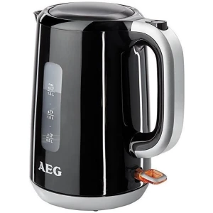 Ο βραστήρας AEG EWA3300 μαύρος, διαθέτει ισχύ 2200 Watt και χωρητικότητα 1.7 λίτρα. Μπορεί να σας προσφέρει έως και 8 φλιτζάνια ζεστού νερού. Αποτελεί έναν πολύ χρήσιμο βοηθό για την κουζίνα σας, καθώς ζεσταίνει το νερό σε μικρότερο χρονικό διάστημα, σε σχέση με ένα γκαζάκι ή μια εστία. Έτσι μπορείτε να φτιάξετε πολύ γρήγορα ένα ζεστό ρόφημα ή ακόμα και να τον χρησιμοποιήσετε στις μαγειρικές σας παρασκευές. Διαθέτει κανάτα η οποία είναι κατασκευασμένη από πλαστικό, κάτι που κάνει τον βραστήρα πιο ελαφρύ σε σχέση με τα υπόλοιπα υλικά. Επίσης, ο καθαρισμός του είναι πολύ γρήγορος και εύκολος, ενώ παράλληλα έχει μεγάλη αντοχή σε χτυπήματα.