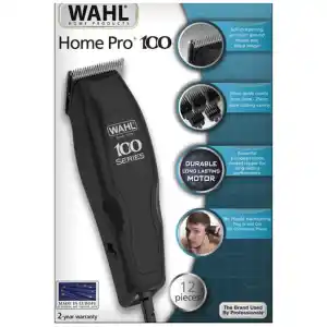 Η επαγγελματική κουρευτική μηχανή Wahl Home Pro 100 είναι μία ισχυρή κουρευτική μηχανή ρεύματος, που συνιστάται για «δύσκολα» μαλλιά, αλλά και για μούσι.