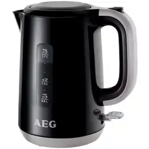 Ο βραστήρας AEG EWA3300 μαύρος, διαθέτει ισχύ 2200 Watt και χωρητικότητα 1.7 λίτρα. Μπορεί να σας προσφέρει έως και 8 φλιτζάνια ζεστού νερού. Αποτελεί έναν πολύ χρήσιμο βοηθό για την κουζίνα σας, καθώς ζεσταίνει το νερό σε μικρότερο χρονικό διάστημα, σε σχέση με ένα γκαζάκι ή μια εστία. Έτσι μπορείτε να φτιάξετε πολύ γρήγορα ένα ζεστό ρόφημα ή ακόμα και να τον χρησιμοποιήσετε στις μαγειρικές σας παρασκευές. Διαθέτει κανάτα η οποία είναι κατασκευασμένη από πλαστικό, κάτι που κάνει τον βραστήρα πιο ελαφρύ σε σχέση με τα υπόλοιπα υλικά. Επίσης, ο καθαρισμός του είναι πολύ γρήγορος και εύκολος, ενώ παράλληλα έχει μεγάλη αντοχή σε χτυπήματα.