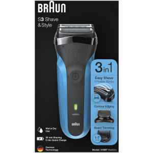 Επαναφορτιζόμενη ξυριστική μηχανή Braun BT B276425 3 σε 1 κατάλληλη για ξύρισμα αλλά και τριμάρισμα. Περιλαμβάνει κεφαλή 3-Flex για αποτελεσματικότητα και άνεση στο δέρμα, μία κεφαλή κοπής για γένια και πέντε χτένες (1-7mm). Είναι κατάλληλη για υγρό και στεγνό ξύρισμα για χρήση με νερό, τζελ ή αφρό.