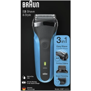 Επαναφορτιζόμενη ξυριστική μηχανή Braun BT B276425 3 σε 1 κατάλληλη για ξύρισμα αλλά και τριμάρισμα. Περιλαμβάνει κεφαλή 3-Flex για αποτελεσματικότητα και άνεση στο δέρμα, μία κεφαλή κοπής για γένια και πέντε χτένες (1-7mm). Είναι κατάλληλη για υγρό και στεγνό ξύρισμα για χρήση με νερό, τζελ ή αφρό.