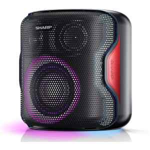 Το ηχείο Bluetooth Sharp PS-919 περιέχει εσωτερικά δύο full-range ηχεία για στερεοφωνικό ήχο και ένα subwoofer για πιο γεμάτο μπάσο. Mε μια πλήρη φόρτιση, σας προσφέρει έως 14 ώρες συνεχούς αναπαραγωγής μουσικής. Επιπλέον έχει την δυνατότητα φόρτισης μέσω usb, για να μπορείτε εύκολα να το φορτίσετε με powerbank. Με βαθμό προστασίας IPΧ5, μπορείτε να πάρετε το ηχείο κοντά σας στη θάλασσα ή την πισίνα, καθώς έχει αντοχή σε ρίψεις νερού (π.χ. βροχή). Τέλος το ηχείο έχει ενσωματωμένα φώτα led για να δημιουργήσετε ατμοσφαιρικό φωτισμό στο χώρο, κατά την αναπαραγωγή της μουσικής.