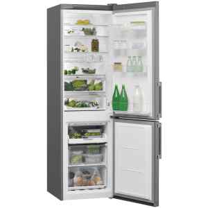 Ψυγειοκαταψύκτης Whirlpool W7 921O OX H με χωρητικότητα 371 λίτρα, που μπορεί να καλύψει άνετα τις ανάγκες μιας τετραμελούς οικογένειας.