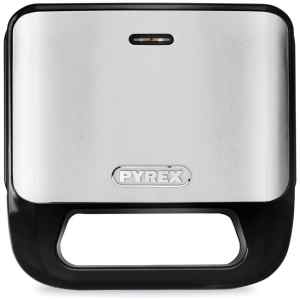 Η τοστιέρα Pyrex SB-298 μαύρη, με ισχύ 800 Watt, μπορεί να ψήσει ταυτόχρονα έως και 2 τόστ. Οι πλάκες της είναι με ραβδώσεις, οι οποίες δε συγκρατούν πολλά υγρά όπως λάδια και λίπη, και έτσι το ψήσιμο γίνεται πιο υγιεινό.